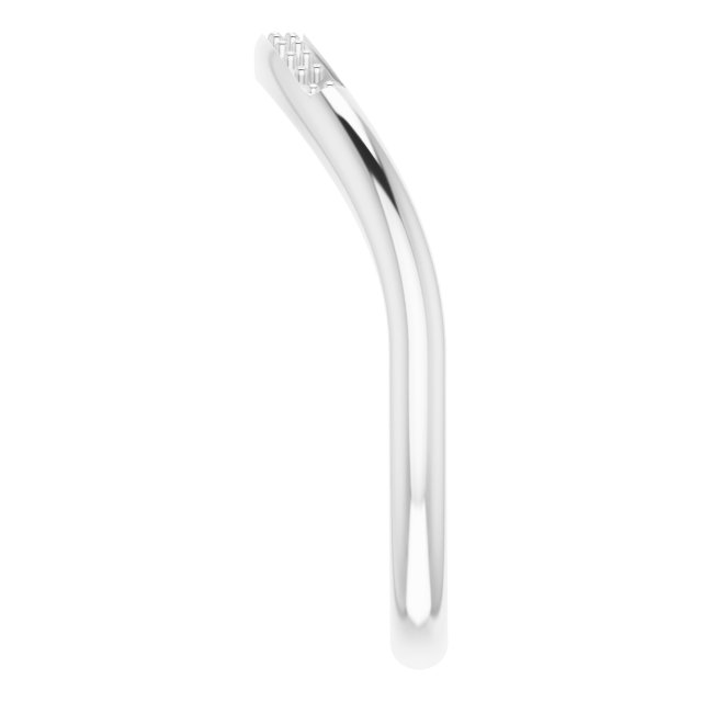 Band Mounting for 8x6 mm Pear Ring view 4