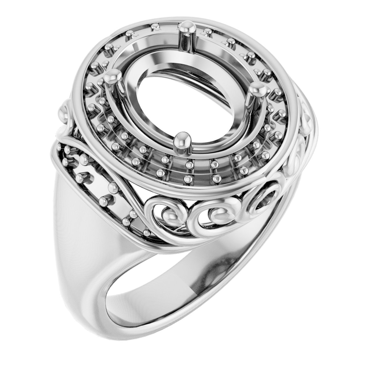 Halo-Style Engagement Ring