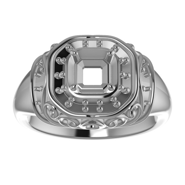 8x6 mm Pear Engagement Ring Mounting view 3