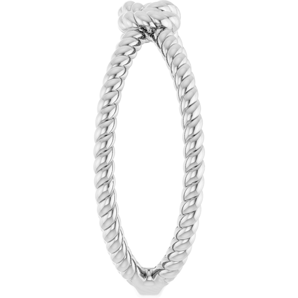 Sterling Silver Rope Knot Ring