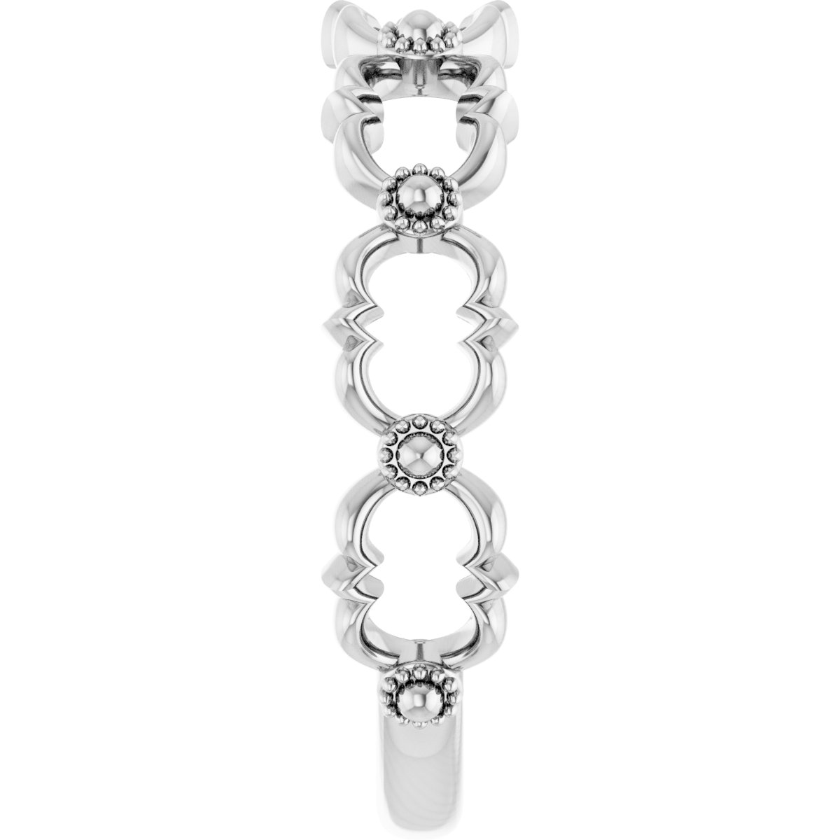 Sterling Silver Stackable Bead Ring