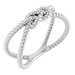 Sterling Silver Rope Knot Ring