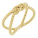 14K Yellow Rope Knot Ring