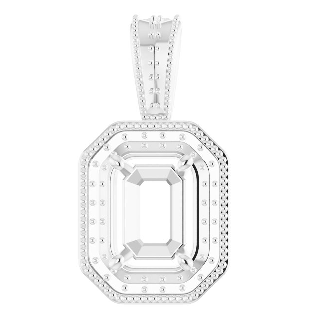 Halo-Style Vintage-Inspired Pendant