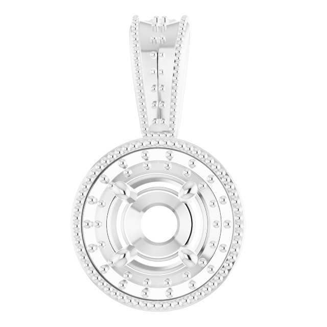 Halo-Style Vintage-Inspired Pendant