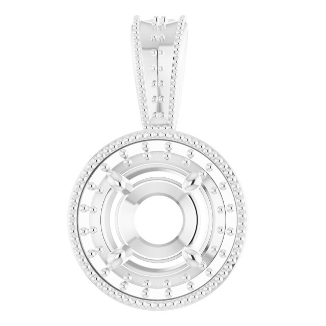 Halo-Style Vintage-Inspired Pendant