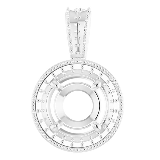 Halo-Style Vintage-Inspired Pendant