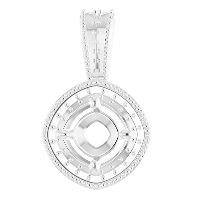 Halo-Style Vintage-Inspired Pendant