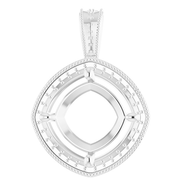 Halo-Style Vintage-Inspired Pendant