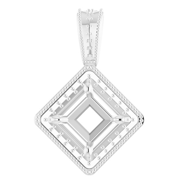 Halo-Style Vintage-Inspired Pendant