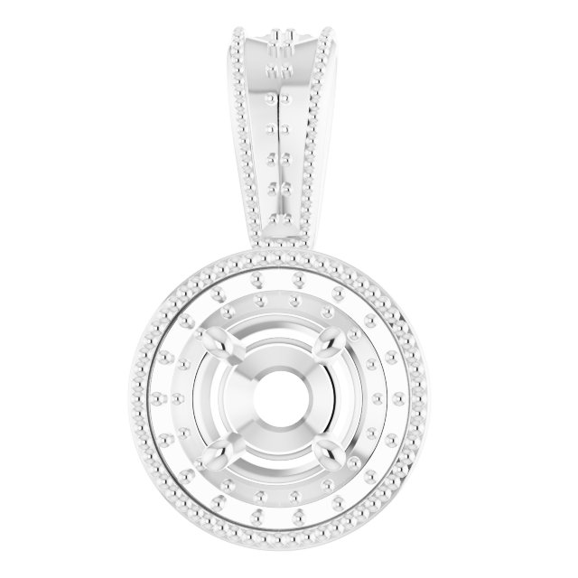 Halo-Style Vintage-Inspired Pendant
