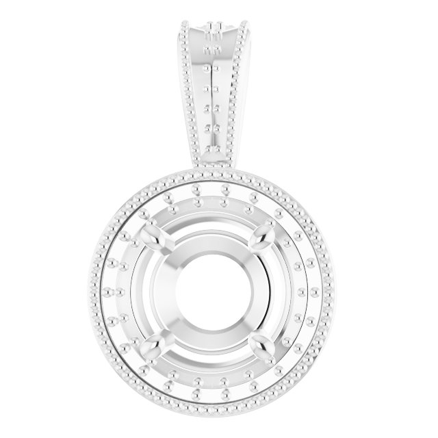 Halo-Style Vintage-Inspired Pendant