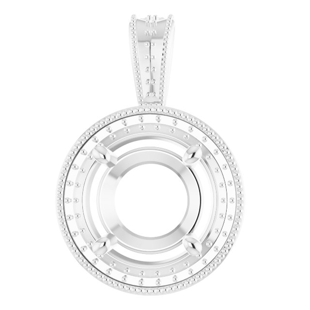 Halo-Style Vintage-Inspired Pendant