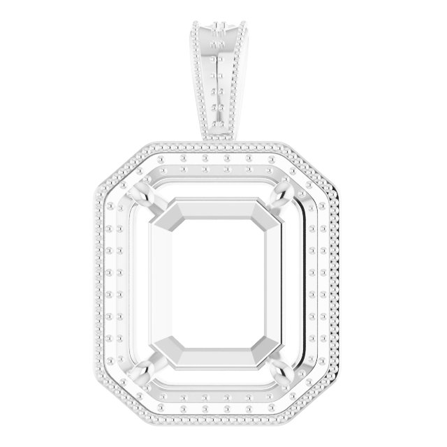 Halo-Style Vintage-Inspired Pendant