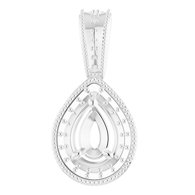 Halo-Style Vintage-Inspired Pendant