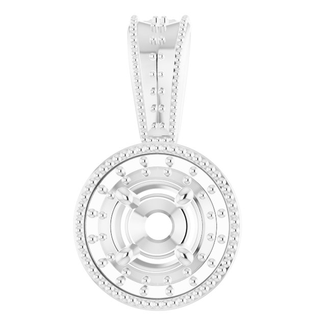 Halo-Style Vintage-Inspired Pendant