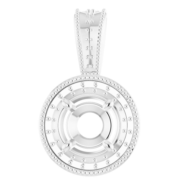 Halo-Style Vintage-Inspired Pendant