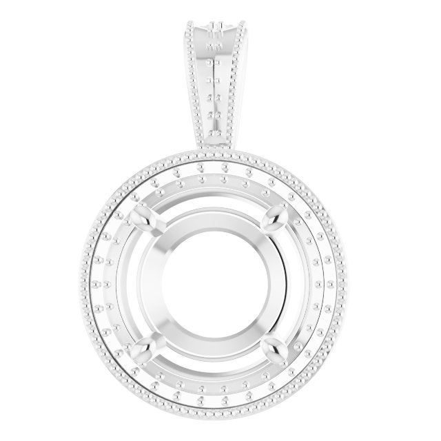 Halo-Style Vintage-Inspired Pendant