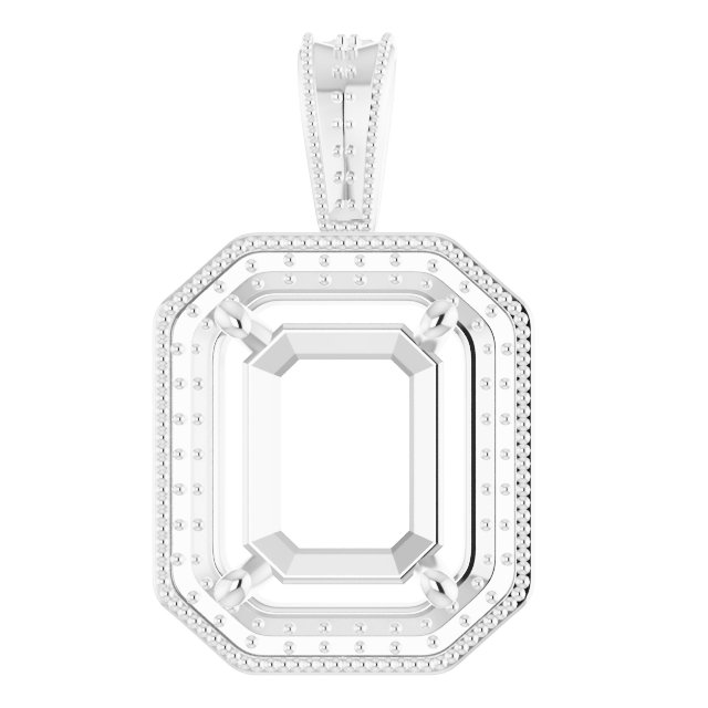 Halo-Style Vintage-Inspired Pendant