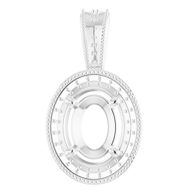 Halo-Style Vintage-Inspired Pendant