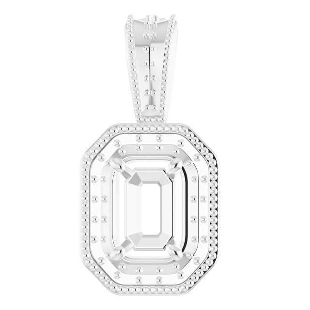 Halo-Style Vintage-Inspired Pendant