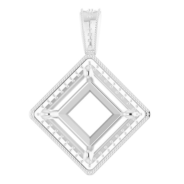 Halo-Style Vintage-Inspired Pendant