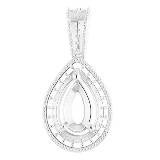 Halo-Style Vintage-Inspired Pendant