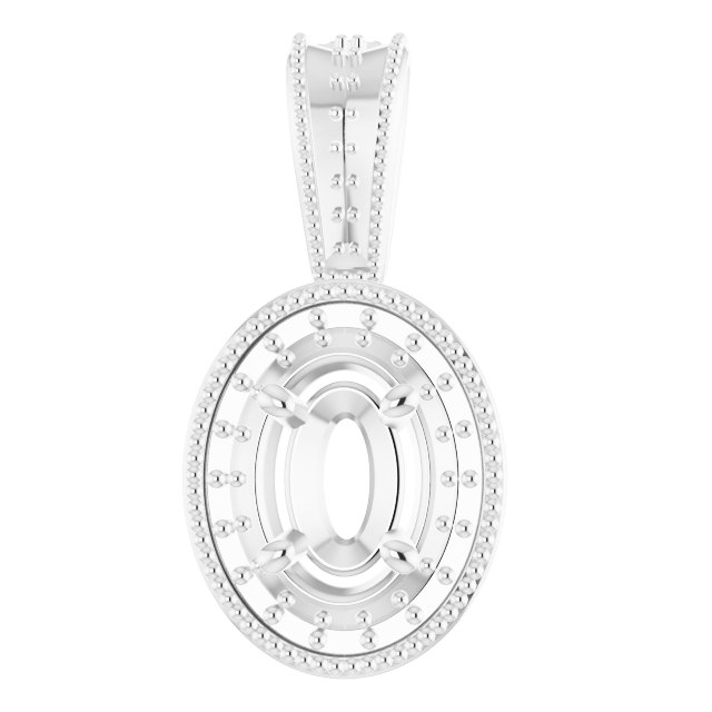 Halo-Style Vintage-Inspired Pendant