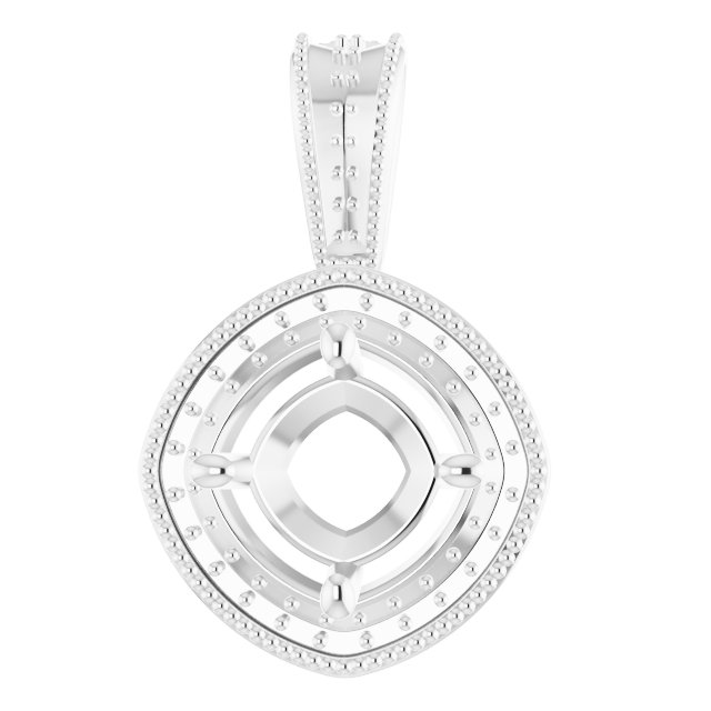 Halo-Style Vintage-Inspired Pendant