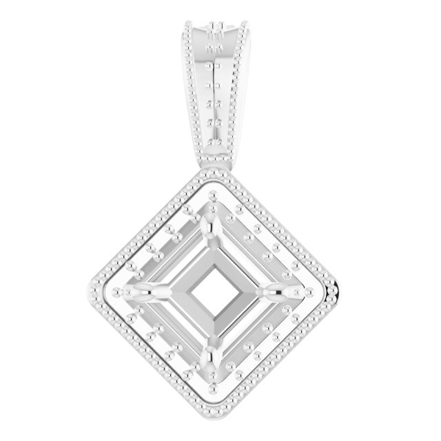Halo-Style Vintage-Inspired Pendant