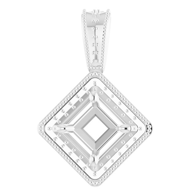 Halo-Style Vintage-Inspired Pendant