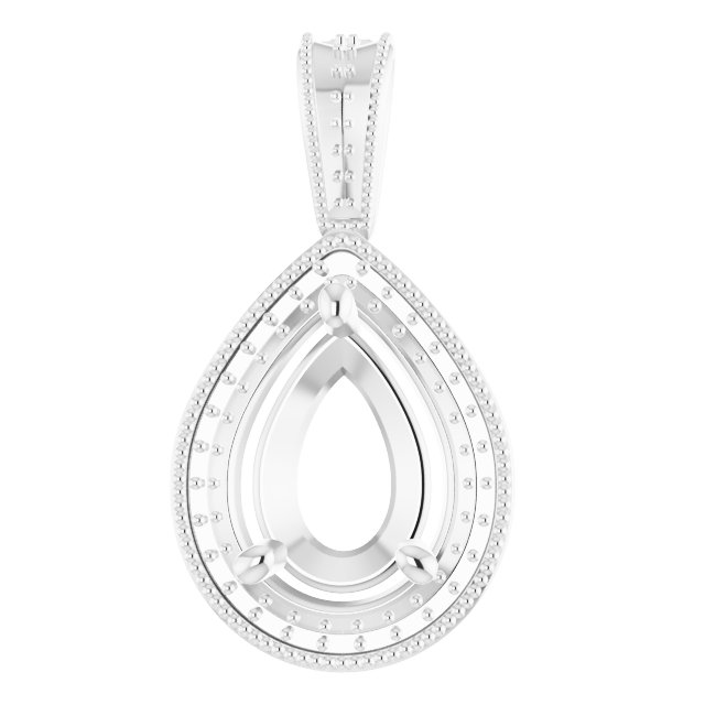 Halo-Style Vintage-Inspired Pendant