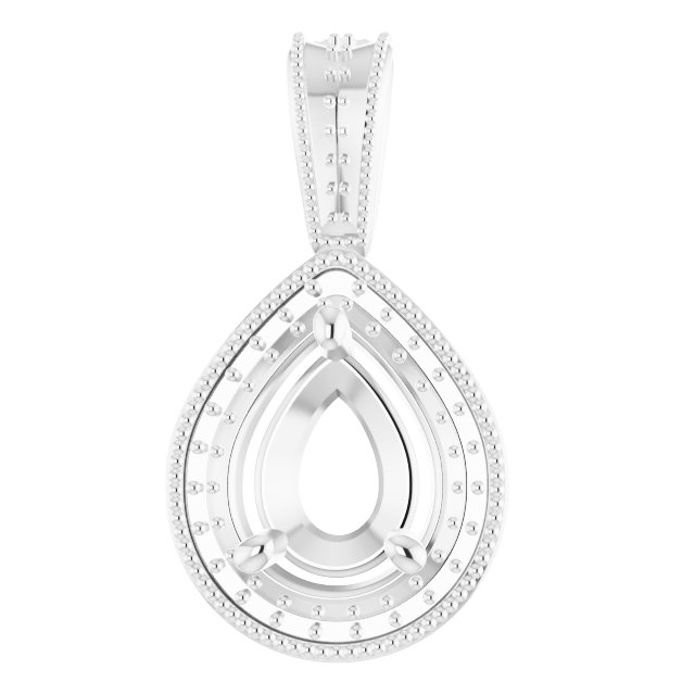 Halo-Style Vintage-Inspired Pendant
