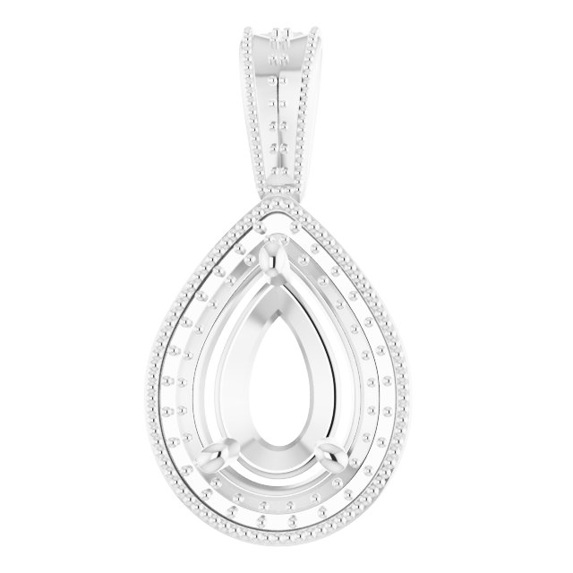 Halo-Style Vintage-Inspired Pendant