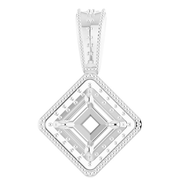 Halo-Style Vintage-Inspired Pendant