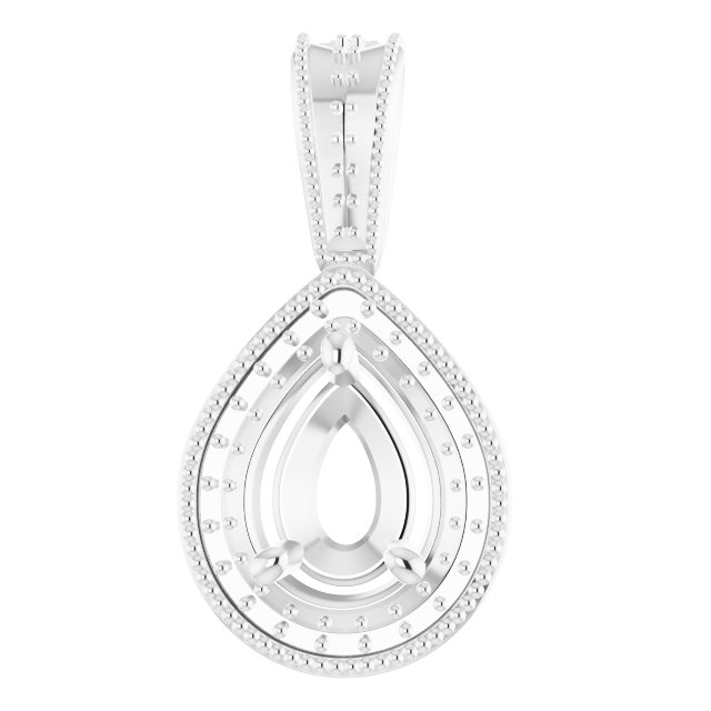 Halo-Style Vintage-Inspired Pendant