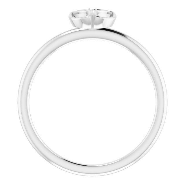 14K White 1/5 CTW Diamond Ring