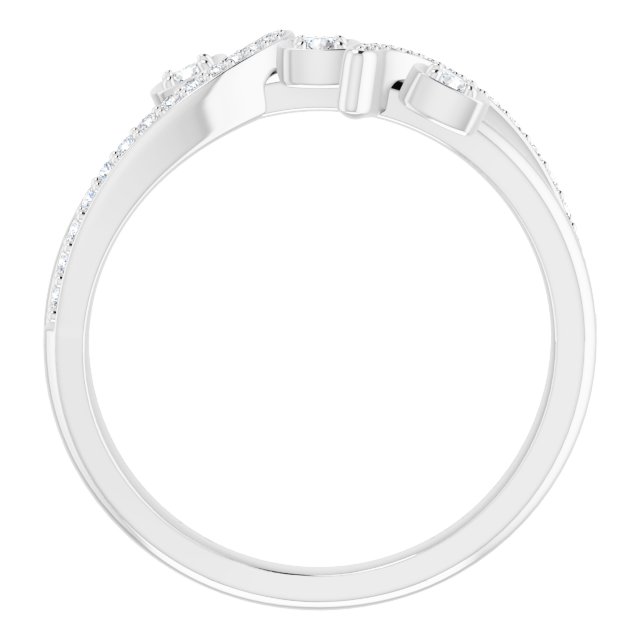 14K White 1/5 CTW Natural Diamond Ring