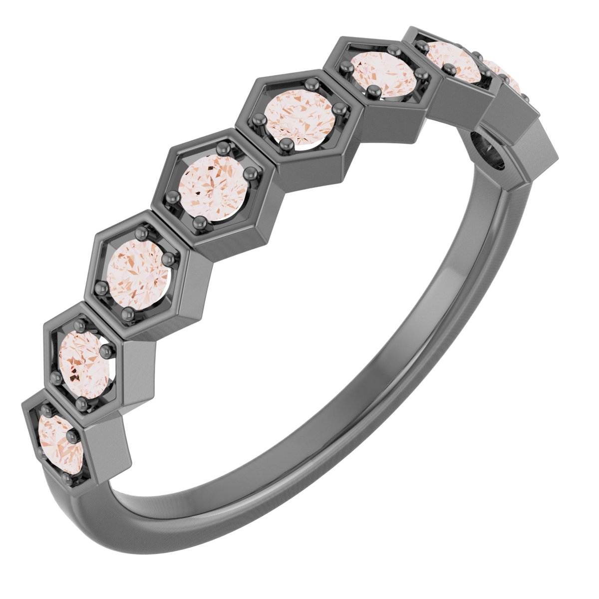14K Rose 3/8 CTW Lab-Grown Diamond Stackable Ring