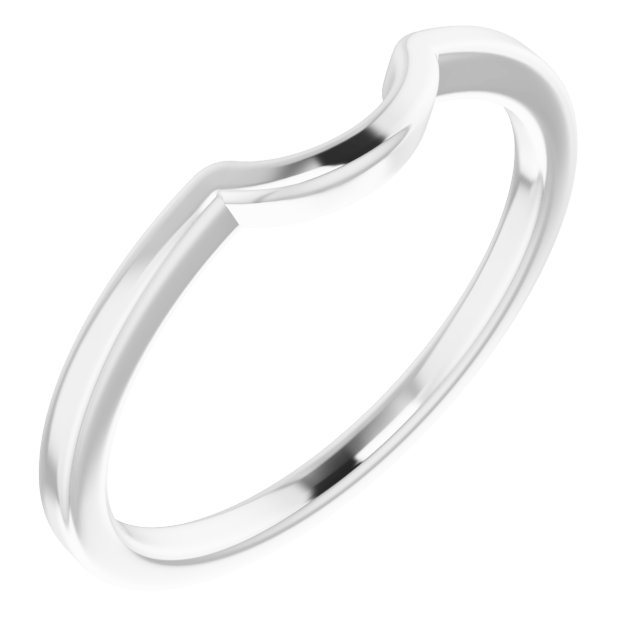 14K White Matching Band