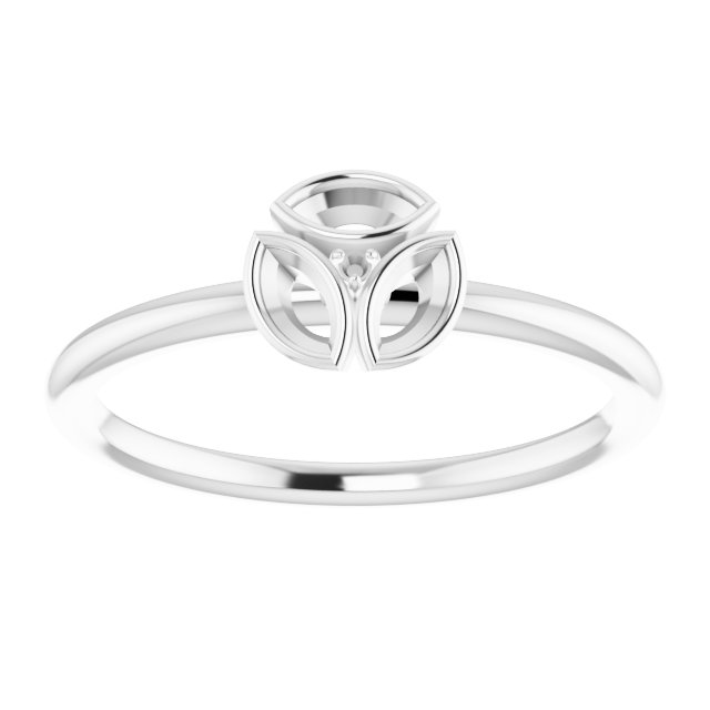 14K White 1/5 CTW Diamond Ring