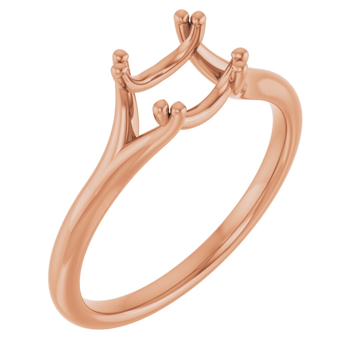 Twin-Prong Solitaire Engagement Ring