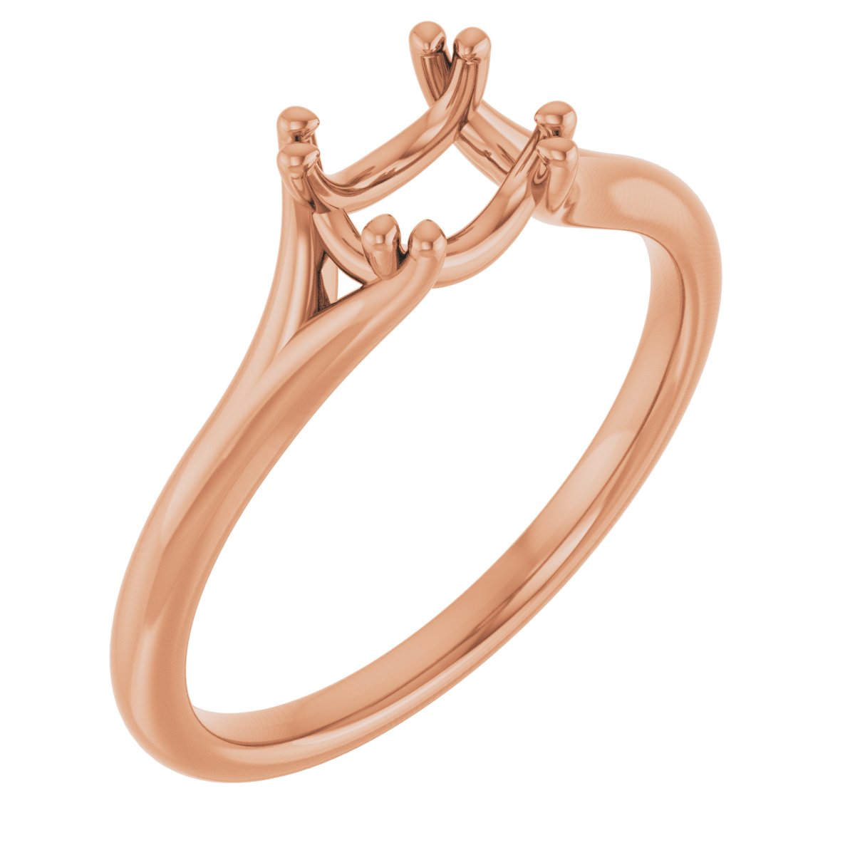Twin-Prong Solitaire Engagement Ring
