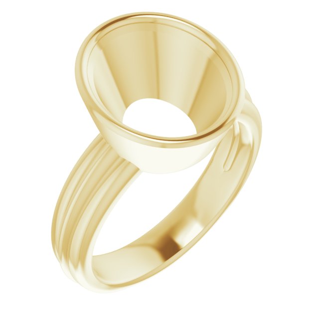Bezel-Set Solitaire Engagement Ring