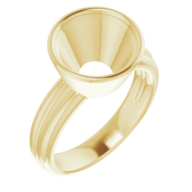 Bezel-Set Solitaire Engagement Ring