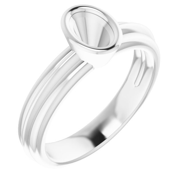 Bezel-Set Solitaire Engagement Ring