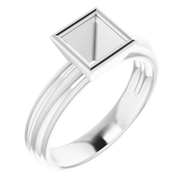 Bezel-Set Solitaire Engagement Ring