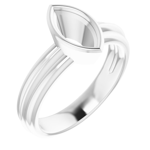 Bezel-Set Solitaire Engagement Ring