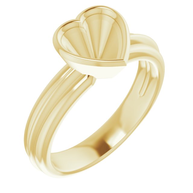 Bezel-Set Solitaire Engagement Ring