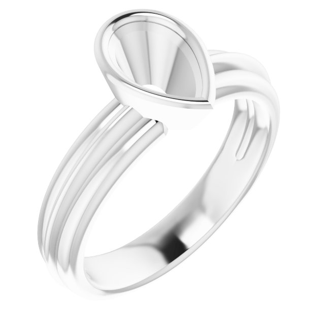 Bezel-Set Solitaire Engagement Ring